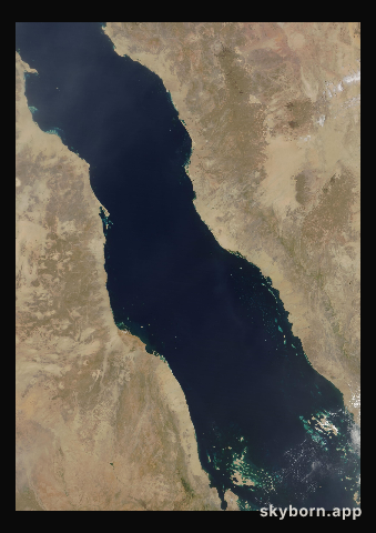 The Earth on 29 April 2018 · Red Sea