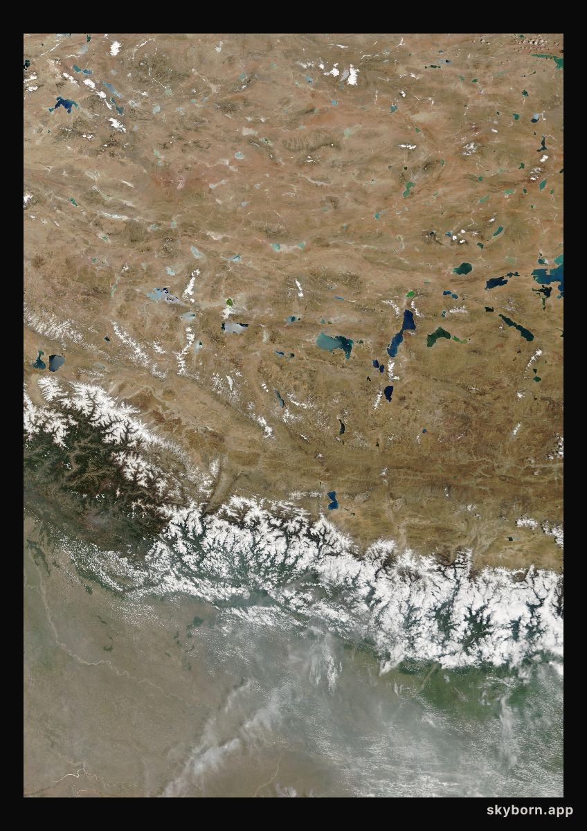 The Earth on 21 May 2018 · Himalaya and Tibet