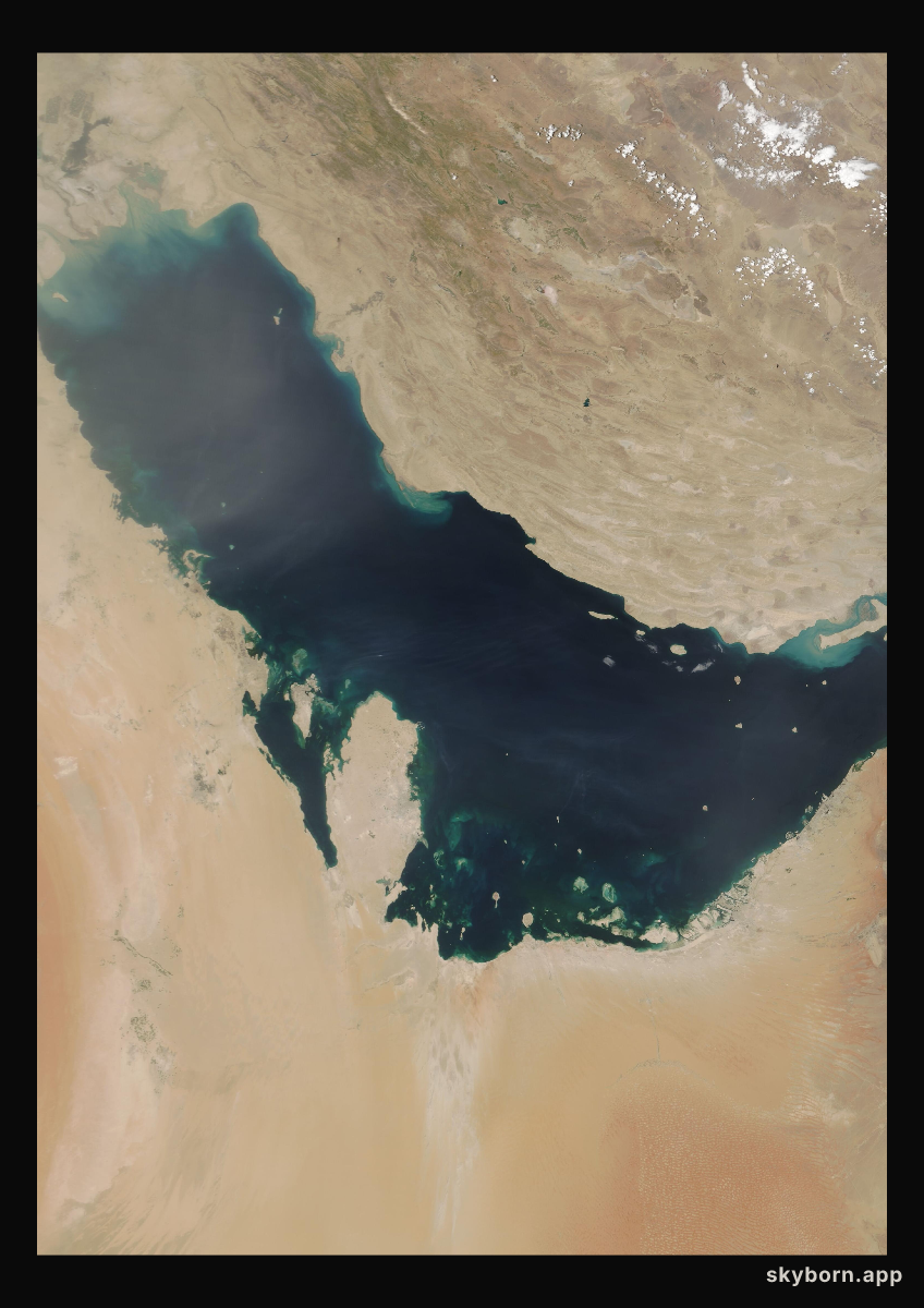 The Earth on 30 May 2018 · Persian Gulf