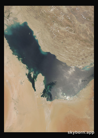 The Earth on 4 June 2018 · Persian Gulf