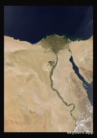 The Earth on 8 June 2018 · Nile Delta and Sinai
