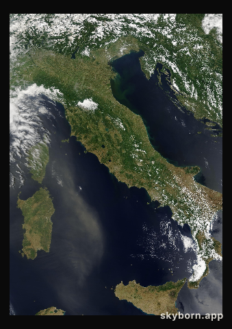 The Earth on 10 June 2018 · Italy and the Adriatic