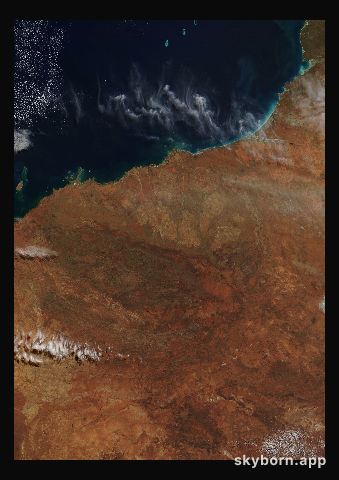 The Earth on 13 June 2018 · Pilbara, Western Australia