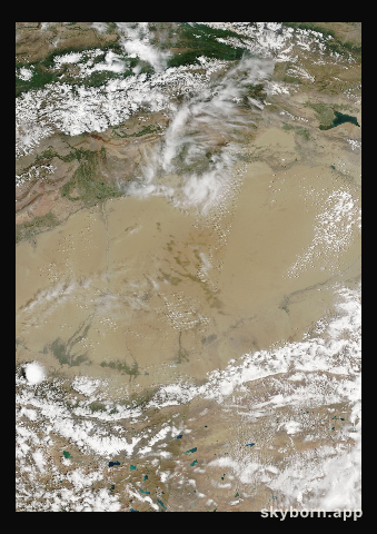 The Earth on 14 June 2018 · Taklamakan Desert
