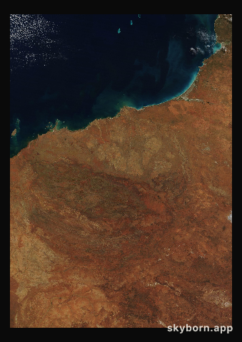 The Earth on 15 June 2018 · Pilbara, Western Australia