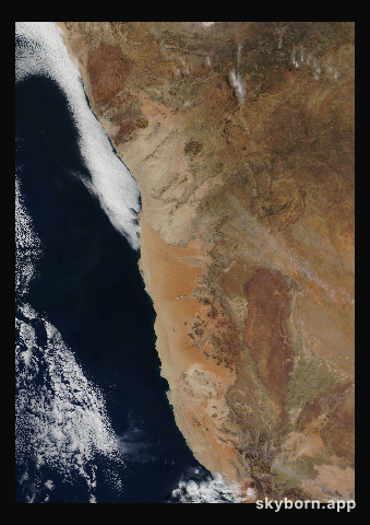 The Earth on 16 June 2018 · Namib Desert