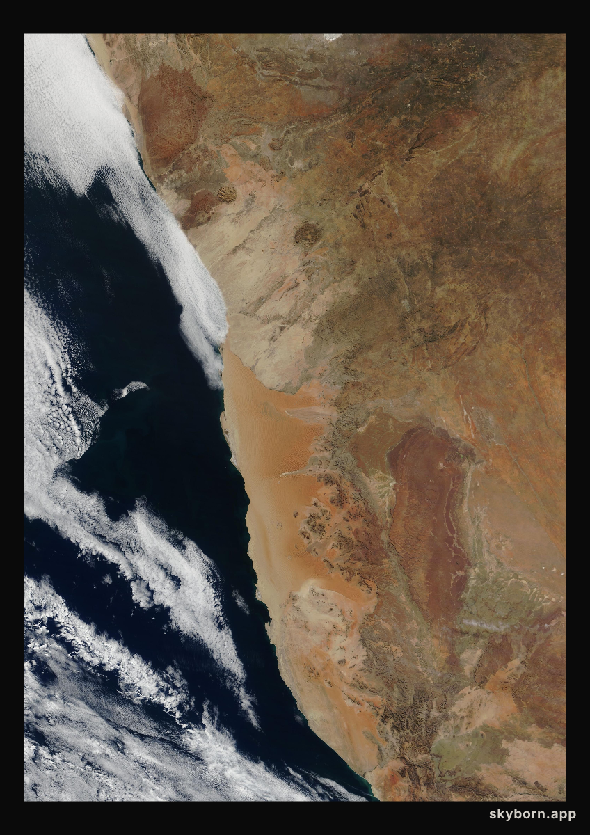 The Earth on 18 June 2018 · Namib Desert