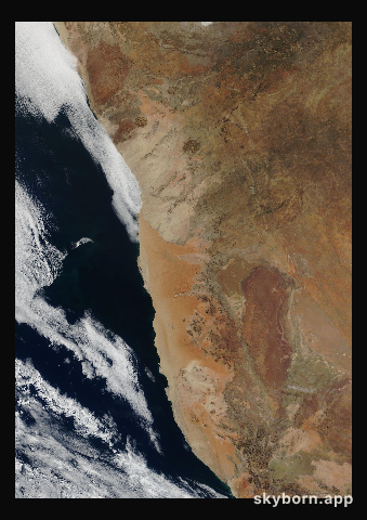 The Earth on 18 June 2018 · Namib Desert