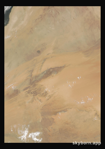 The Earth on 21 June 2018 · Eye of the Sahara, Mauritania