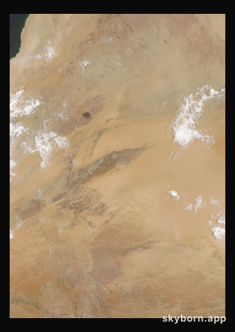 The Earth on 26 June 2018 · Eye of the Sahara, Mauritania