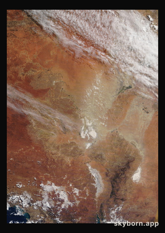 The Earth on 30 June 2018 · Lake Eyre, Australia