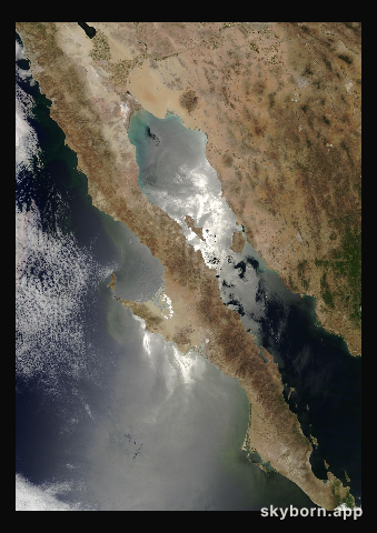 The Earth on 1 July 2018 · Baja California