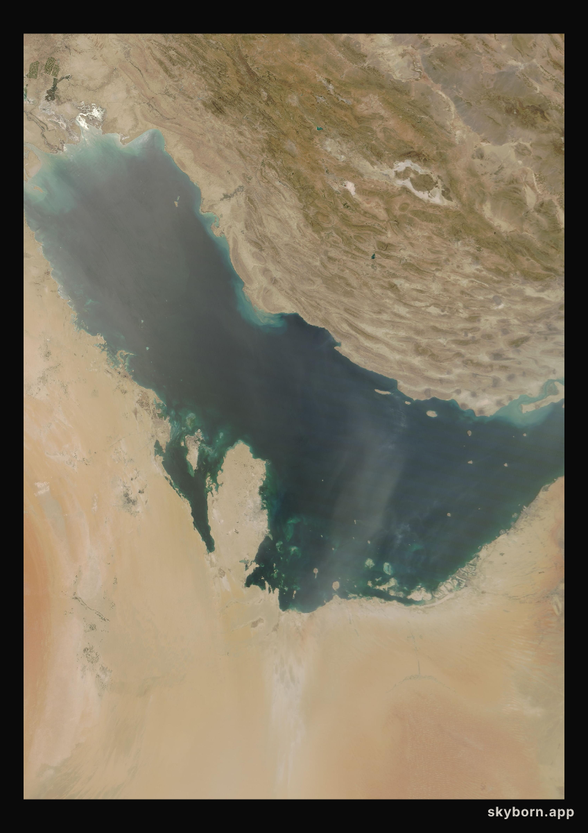 The Earth on 2 July 2018 · Persian Gulf