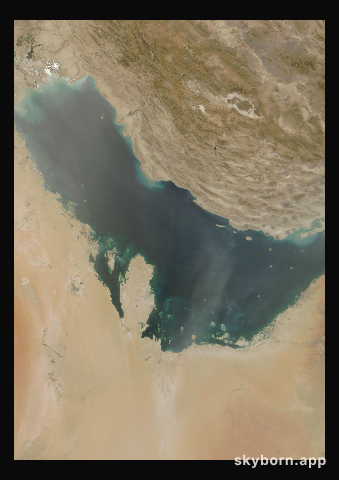 The Earth on 2 July 2018 · Persian Gulf