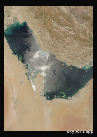 The Earth on 4 July 2018 · Persian Gulf