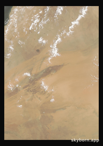 The Earth on 5 July 2018 · Eye of the Sahara, Mauritania