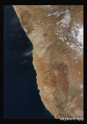 The Earth on 6 July 2018 · Namib Desert