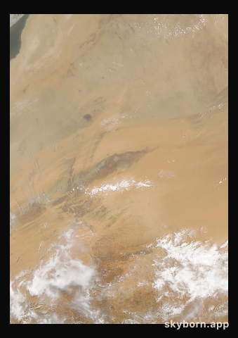 The Earth on 7 July 2018 · Eye of the Sahara, Mauritania