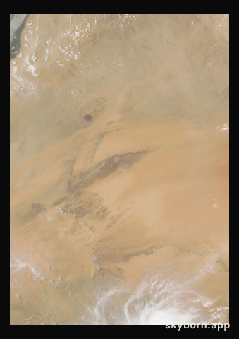 The Earth on 9 July 2018 · Eye of the Sahara, Mauritania