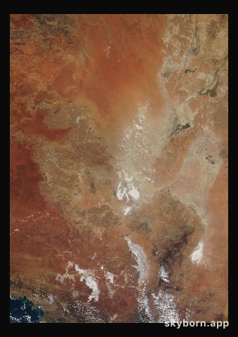 The Earth on 16 July 2018 · Lake Eyre, Australia
