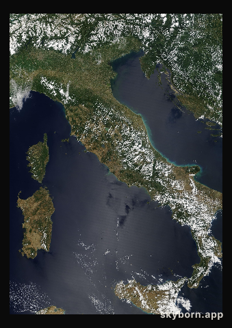 The Earth on 24 July 2018 · Italy and the Adriatic