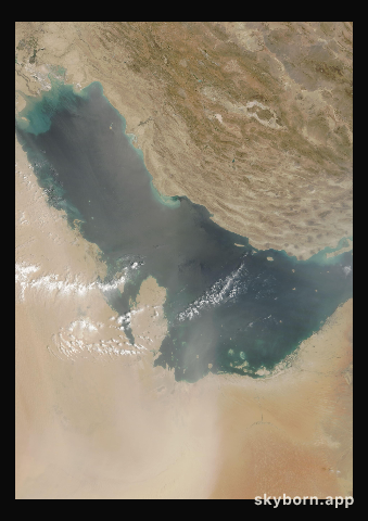 The Earth on 27 July 2018 · Persian Gulf