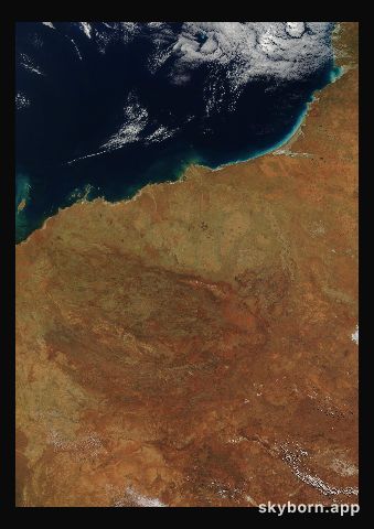 The Earth on 28 July 2018 · Pilbara, Western Australia