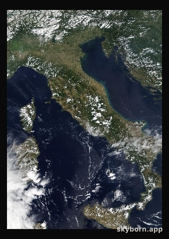 The Earth on 18 August 2018 · Italy and the Adriatic