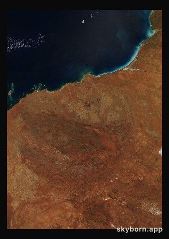 The Earth on 1 September 2018 · Pilbara, Western Australia