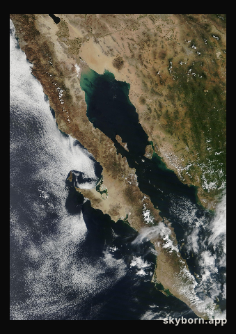 The Earth on 8 September 2018 · Baja California