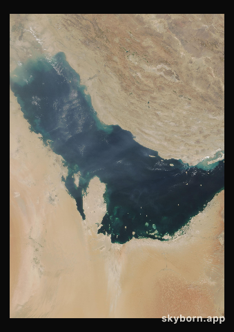 The Earth on 12 September 2018 · Persian Gulf