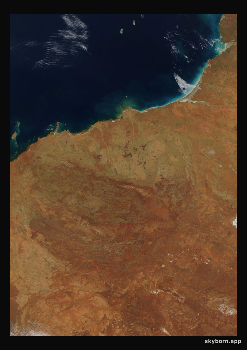 The Earth on 14 September 2018 · Pilbara, Western Australia