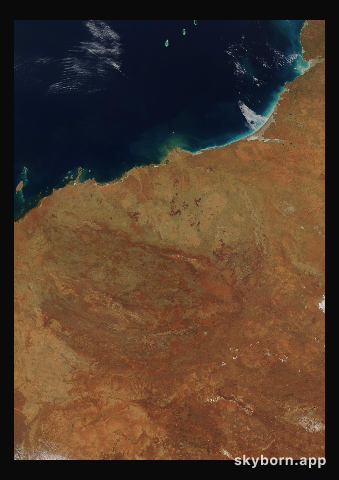 The Earth on 14 September 2018 · Pilbara, Western Australia