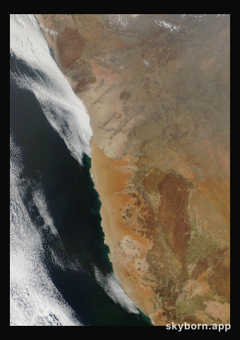 The Earth on 27 September 2018 · Namib Desert