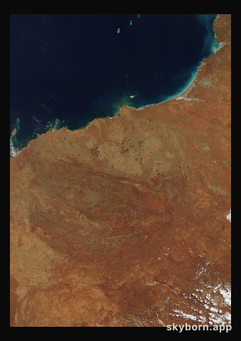 The Earth on 28 September 2018 · Pilbara, Western Australia