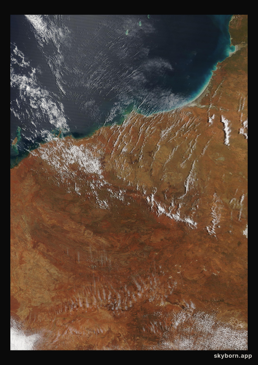 The Earth on 1 October 2018 · Pilbara, Western Australia