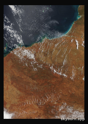 The Earth on 1 October 2018 · Pilbara, Western Australia