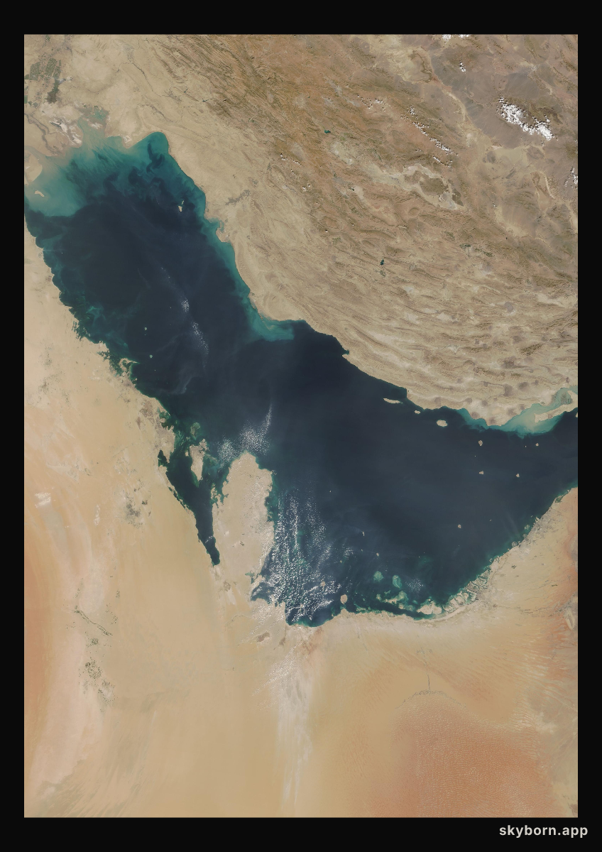 The Earth on 10 October 2018 · Persian Gulf