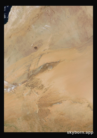 The Earth on 11 October 2018 · Eye of the Sahara, Mauritania