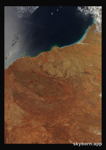 The Earth on 20 October 2018 · Pilbara, Western Australia