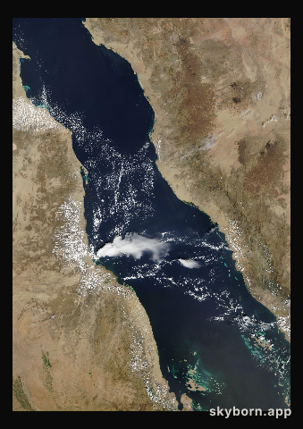 The Earth on 27 October 2018 · Red Sea