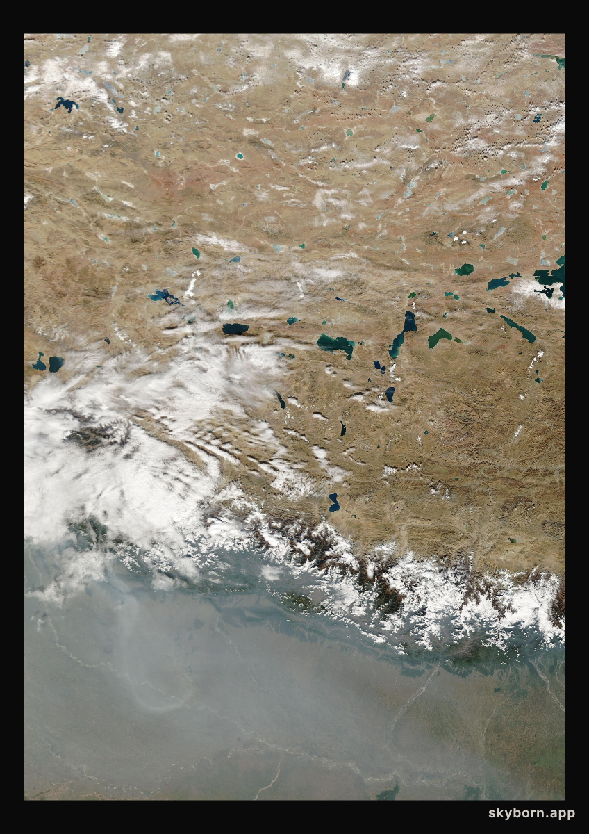 The Earth on 19 November 2018 · Himalaya and Tibet
