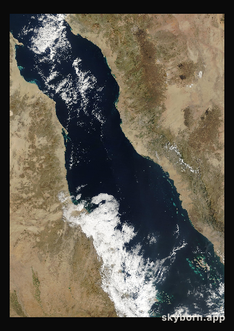 The Earth on 7 December 2018 · Red Sea
