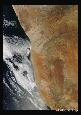 The Earth on 11 December 2018 · Namib Desert