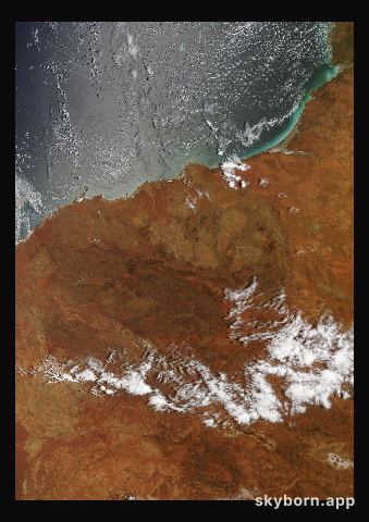 The Earth on 20 December 2018 · Pilbara, Western Australia