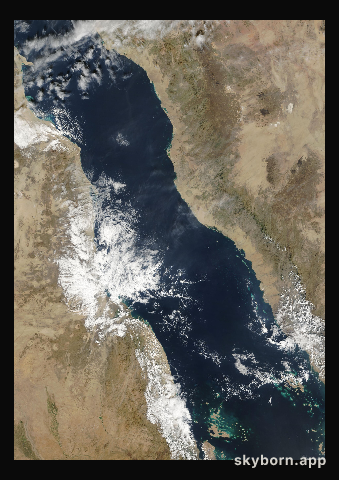 The Earth on 23 December 2018 · Red Sea