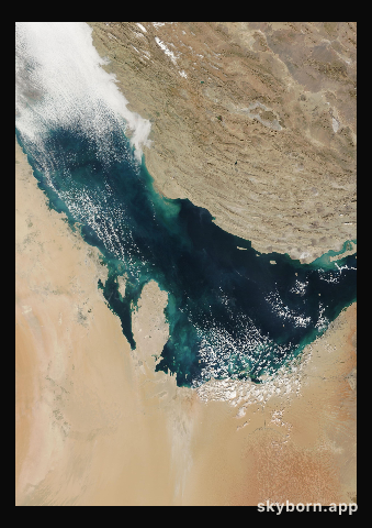 The Earth on 24 December 2018 · Persian Gulf
