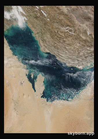 The Earth on 25 December 2018 · Persian Gulf