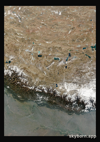 The Earth on 26 December 2018 · Himalaya and Tibet