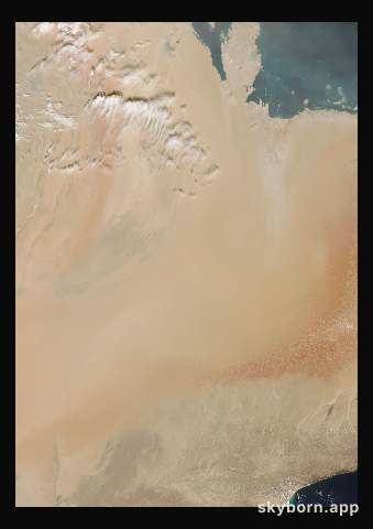 The Earth on 23 January 2019 · Empty Quarter, Arabia